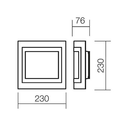 Redo 05-827 - Nástěnné svítidlo SPECTRE 1xE27/42W/230V lesklý chrom/bílá