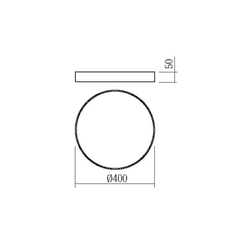 Redo 05-931 - LED Stropní svítidlo KNOB LED/36W/230V 3000K-6500K 40 cm bílá