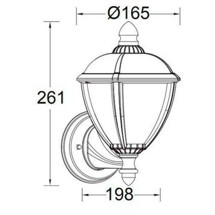 Redo 2601-3K BL - LED Venkovní nástěnná lampa UNITE LED/9W/230V IP44