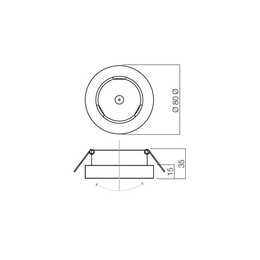 Redo 70278 - Podhledové svítidlo MT 1xGU5,3/50W/12V lesklý chrom