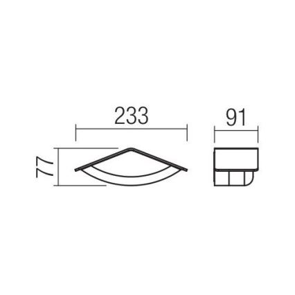 Redo 90001 - LED Venkovní nástěnné svítidlo CHALET 1xLED/8W/230V IP54