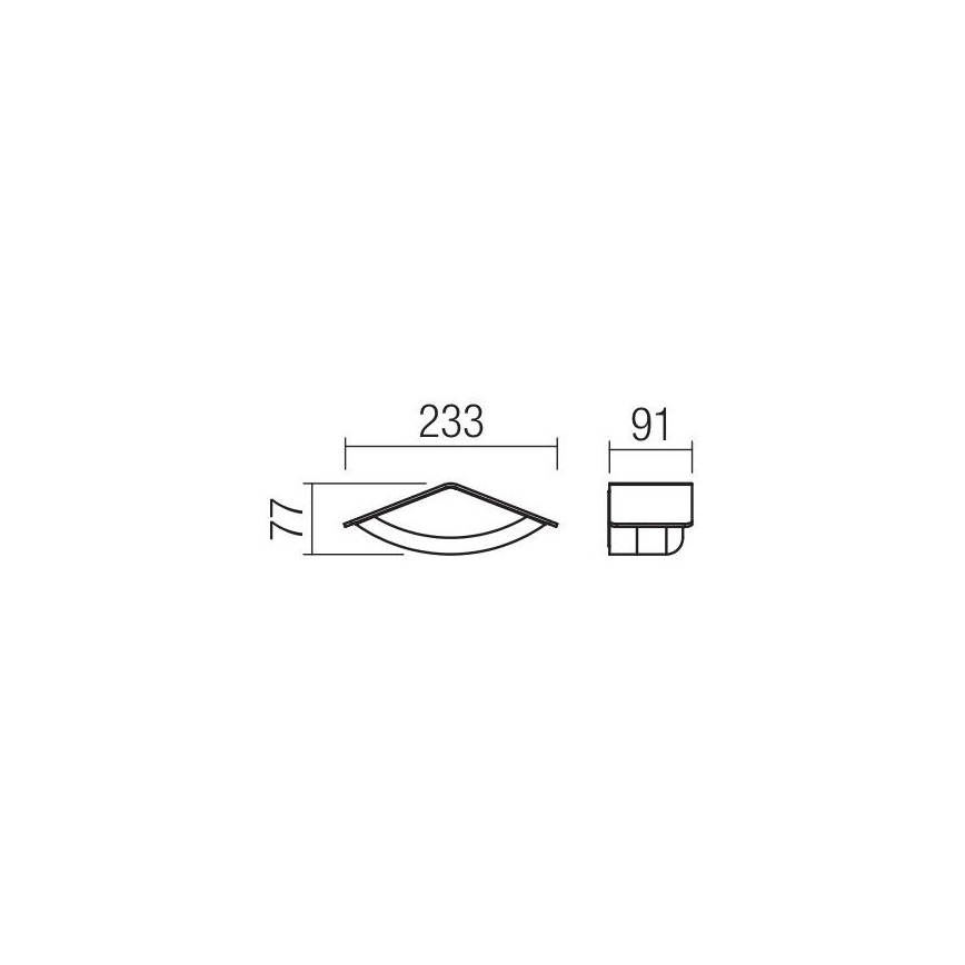 Redo 90001 - LED Venkovní nástěnné svítidlo CHALET 1xLED/8W/230V IP54