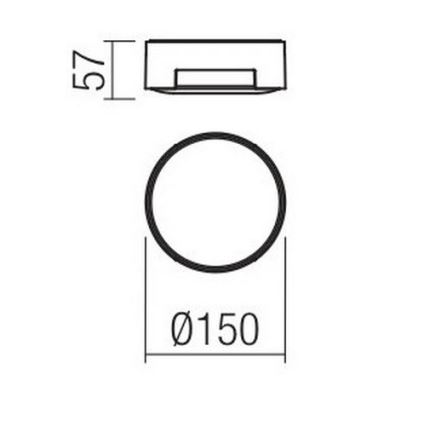 Redo 90003 - LED Venkovní stropní svítidlo SKOR LED/12W/230V IP54