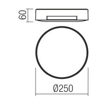 Redo 90005 - LED Venkovní stropní svítidlo SKOR LED/16W/230V IP54