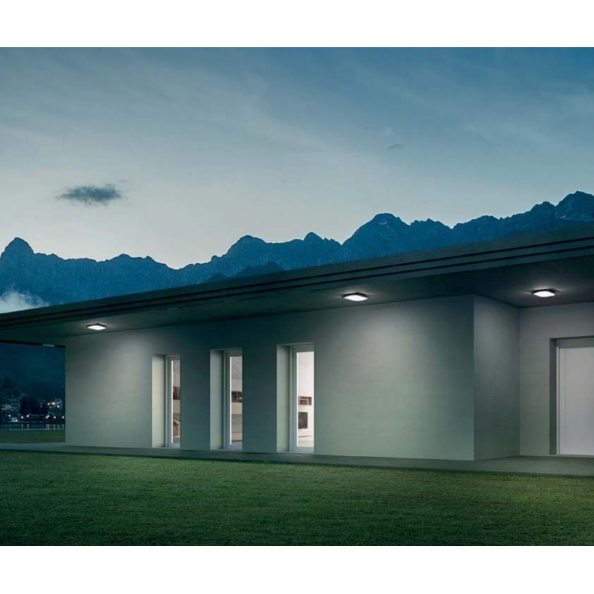 Redo 90007 - LED Venkovní stropní svítidlo TALLIN LED/21W/230V 24,5x24,5 cm IP54 antracit