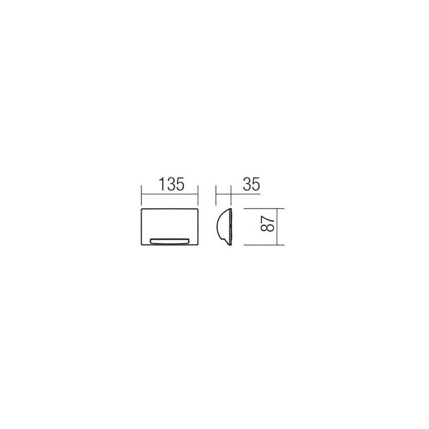 Redo 90009 - LED Venkovní orientační svítidlo TAMPA LED/11W/230V IP54 bílá