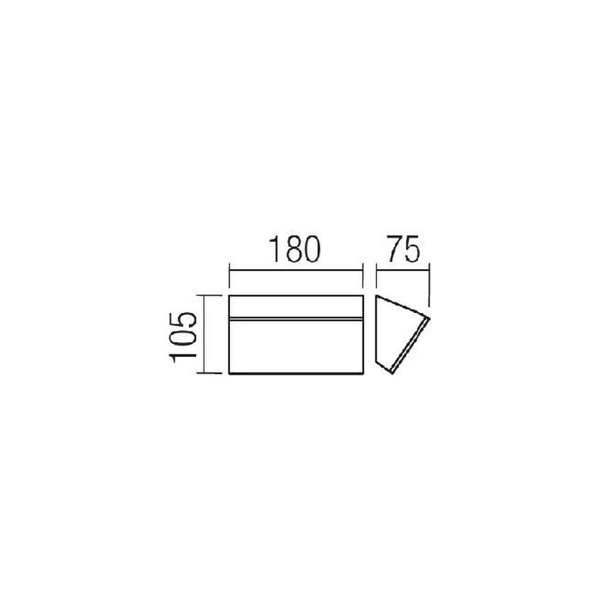 Redo 90015 - LED Venkovní nástěnné svítidlo TOKYO LED/12W/230V IP54