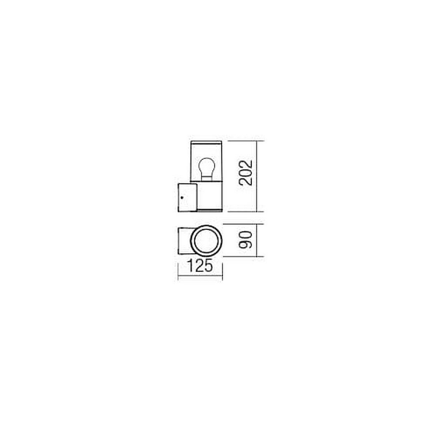 Redo 90047 - Venkovní nástěnné svítidlo FRED 1xE27/20W/230V IP54