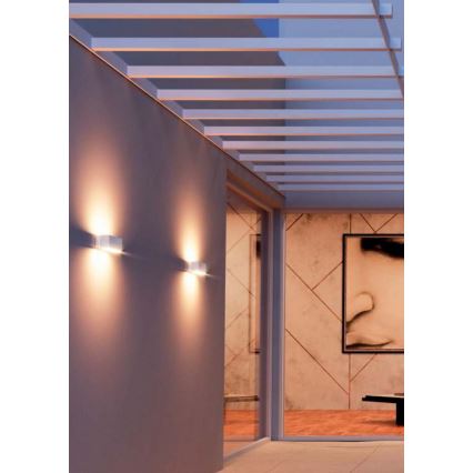 Redo 90095 - LED Venkovní nástěnné svítidlo PLANIT LED/10W/230V 3000K IP54 bílá