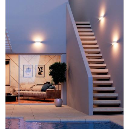 Redo 90095 - LED Venkovní nástěnné svítidlo PLANIT LED/10W/230V 3000K IP54 bílá