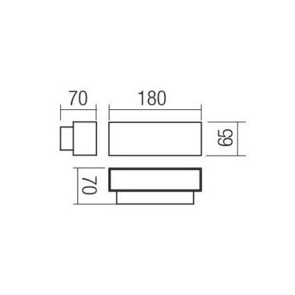 Redo 90095 - LED Venkovní nástěnné svítidlo PLANIT LED/10W/230V 3000K IP54 bílá