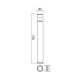 Redo 90116 - Venkovní stojací lampa FRED 1xE27/20W/230V IP54