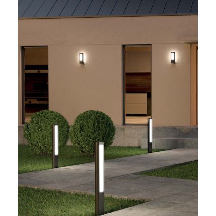 Redo 90125 - LED Venkovní lampa DOLMEN LED/12,44W/230V IP54 antracit