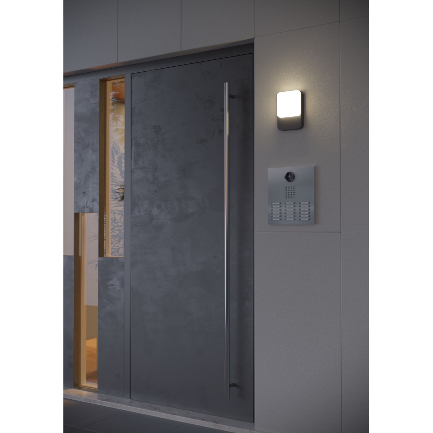 Redo 90130 -LED Venkovní nástěnné svítidlo COLIN LED/9W/230V 4000K IP54 antracit