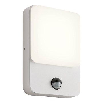 Redo 90131 - LED Venkovní nástěnné svítidlo se senzorem pohybu a soumraku COLIN LED/9W/230V 3000K IP54 bílá