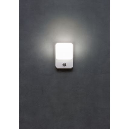 Redo 90132 - LED Venkovní nástěnné svítidlo se senzorem pohybu a soumraku COLIN LED/9W/230V 4000K IP54 bílá