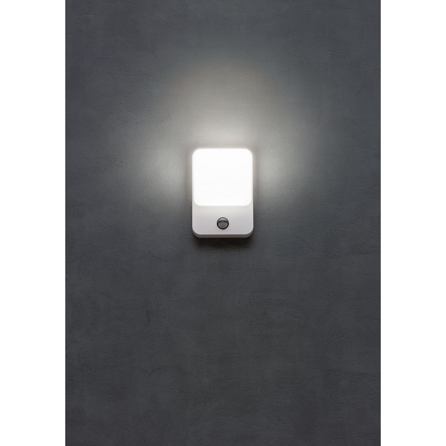 Redo 90132 - LED Venkovní nástěnné svítidlo se senzorem pohybu a soumraku COLIN LED/9W/230V 4000K IP54 bílá