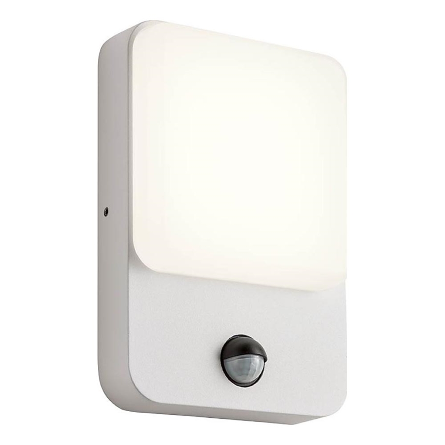 Redo 90132 - LED Venkovní nástěnné svítidlo se senzorem pohybu a soumraku COLIN LED/9W/230V 4000K IP54 bílá