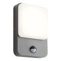 Redo 90134 - LED Venkovní nástěnné svítidlo se senzorem pohybu a soumraku COLIN LED/9W/230V 4000K IP54 antracit