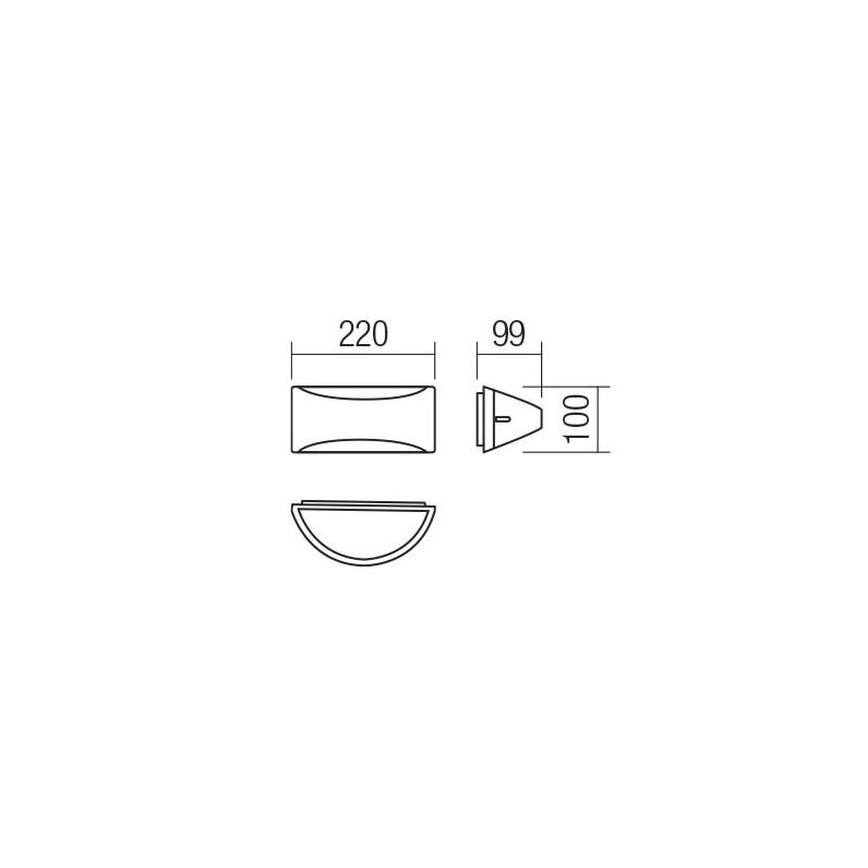 Redo 90192 - LED Venkovní nástěnné svítidlo SCUDO LED/10W/230V 3000K IP54 hnědá