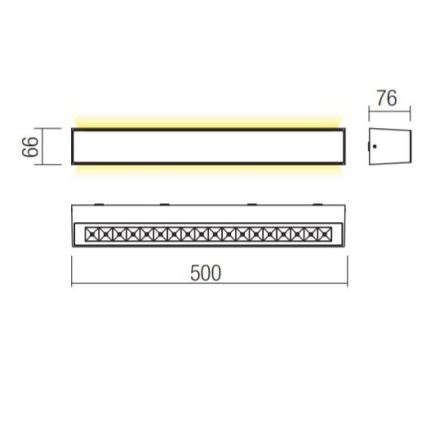 Redo 90259 - LED Venkovní nástěnné svítidlo AROOS LED/21W/230V 3000K IP65 bílá