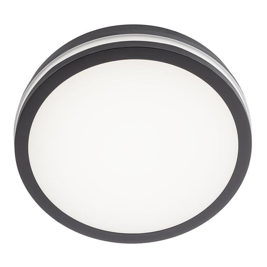 Redo 90290 - LED Venkovní stropní svítidlo se senzorem ISOLA LED/24W/230V pr. 26 cm 3000/4000/6500K IP54 antracit