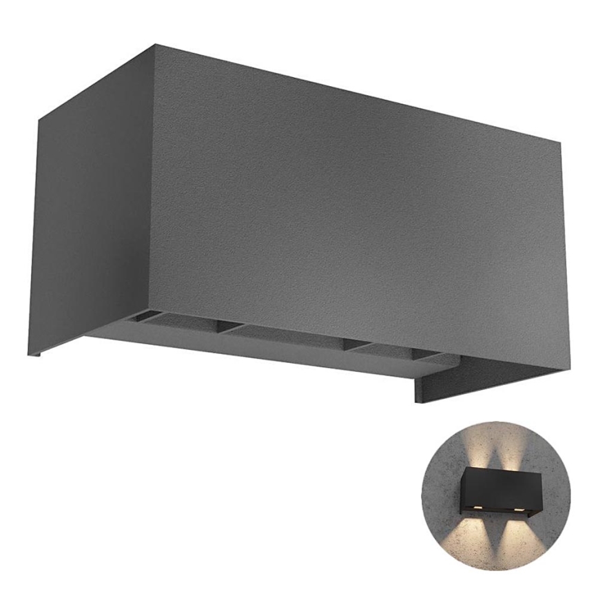 Redo 90303 - LED Venkovní nástěnné svítidlo VARY 4xLED/5W/230V 4000K IP54 antracit