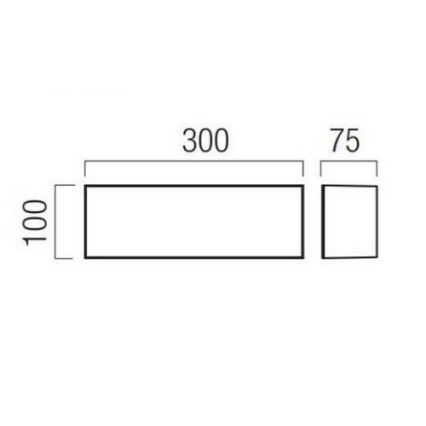 Redo 90328 - LED Venkovní nástěnné svítidlo KODIAK LED/12W/230V IP65 bílá