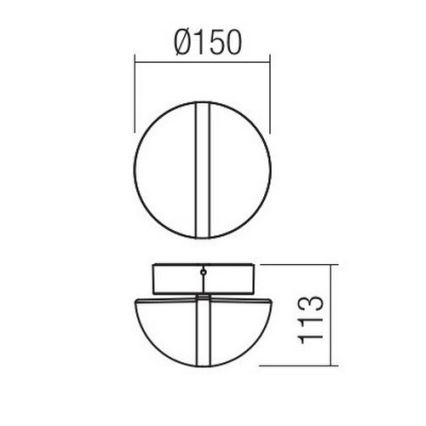 Redo 90364 - LED Venkovní nástěnné svítidlo SIERRA LED/10,8W/230V IP54