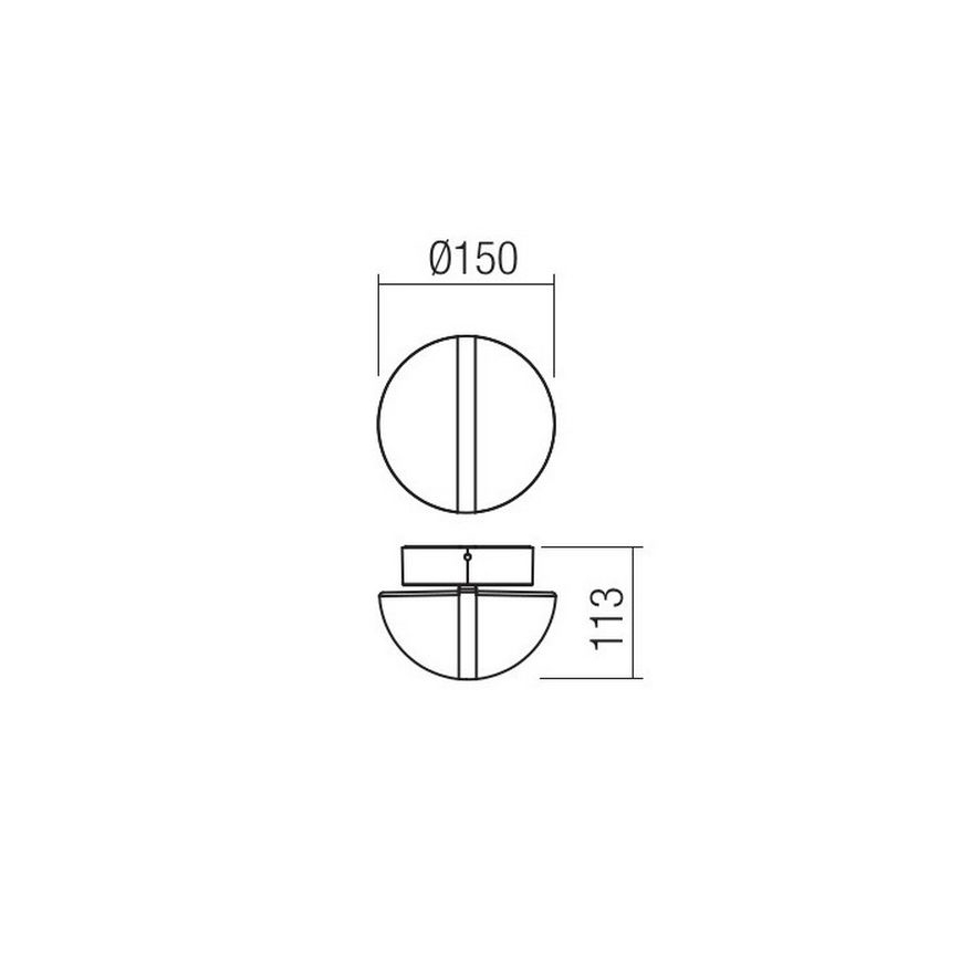 Redo 90364 - LED Venkovní nástěnné svítidlo SIERRA LED/10,8W/230V IP54