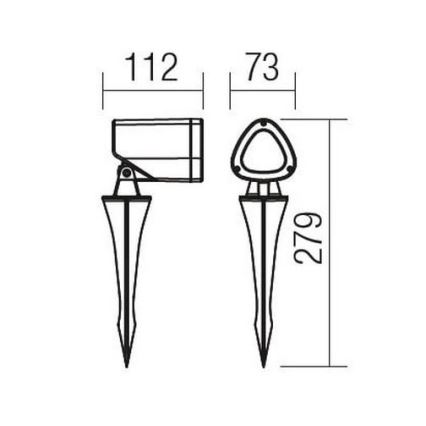 Redo 9041 - LED Venkovní svítidlo FELIX LED/7W/230V IP65 3000K