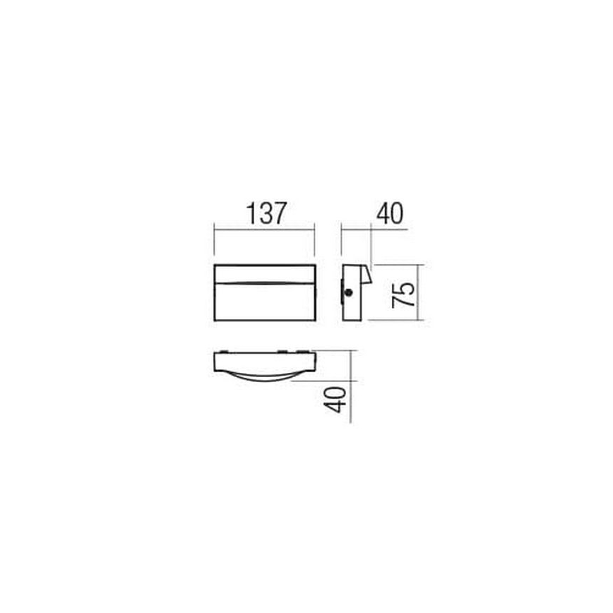Redo 90425 - LED Venkovní nástěnné svítidlo POLIFEMO LED/8W/230V IP65 bílá