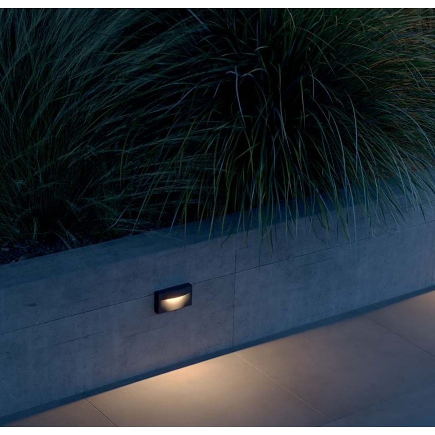 Redo 90426 - LED Venkovní nástěnné svítidlo POLIFEMO LED/8W/230V IP65 antracit