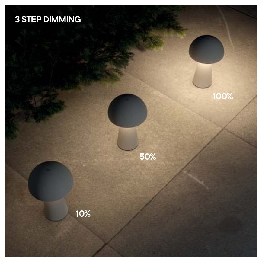 Redo 90438 - LED Stmívatelná dotyková venkovní lampa KIRA LED/4,7W/230V 2200 mAh IP44 bílá