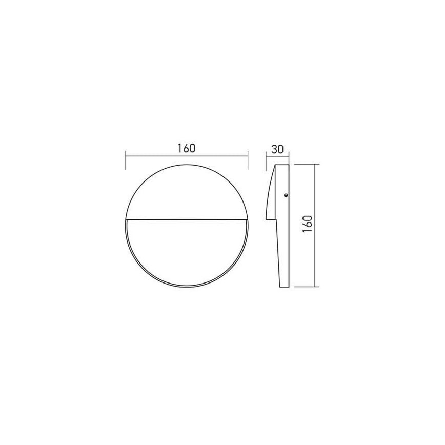 Redo 90476 - LED Venkovní nástěnné svítidlo LANDER LED/6W/230V IP54 bílá