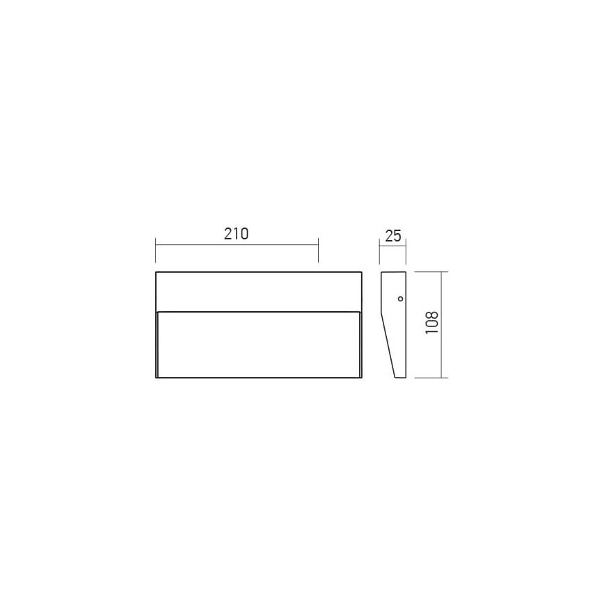 Redo 90480 - LED Venkovní nástěnné svítidlo LANDER LED/6W/230V IP54 bílá