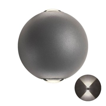 Redo 90498 - LED Venkovní nástěnné svítidlo MILESTONE 2xLED/3W/230V IP54 antracit