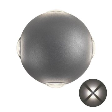 Redo 90500 - LED Venkovní nástěnné svítidlo MILESTONE 4xLED/3W/230V IP54 antracit