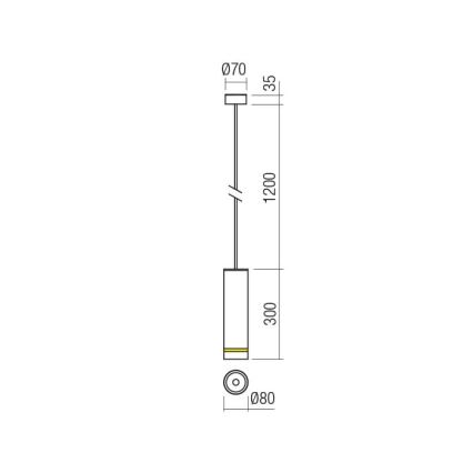 Redo 90513 - LED Venkovní závěsné svítidlo KLOU LED/9W/230V IP54 bílá