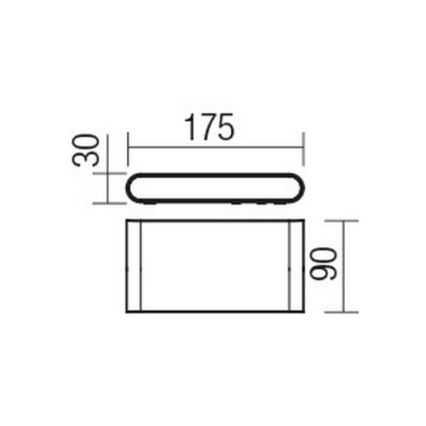 Redo 9054 - LED Venkovní nástěnné svítidlo POCKET LED/6W/230V IP54