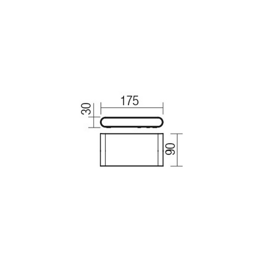 Redo 9054 - LED Venkovní nástěnné svítidlo POCKET LED/6W/230V IP54