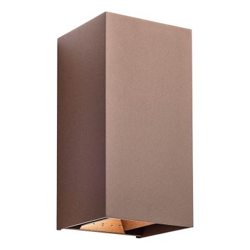 Redo 90554 - LED Venkovní nástěnné svítidlo VARY 2xLED/10W/230V 3000K IP54 hnědá