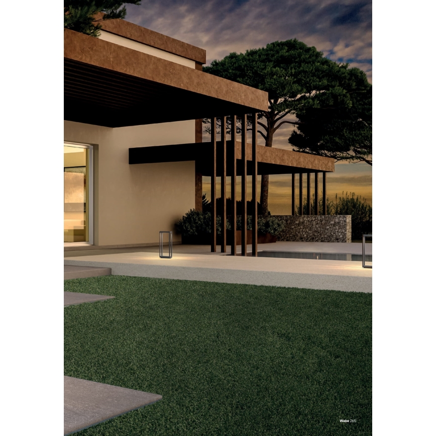 Redo 90580 - LED Venkovní lampa WAKE LED/8W/230V 3000K 20 cm IP65 antracit