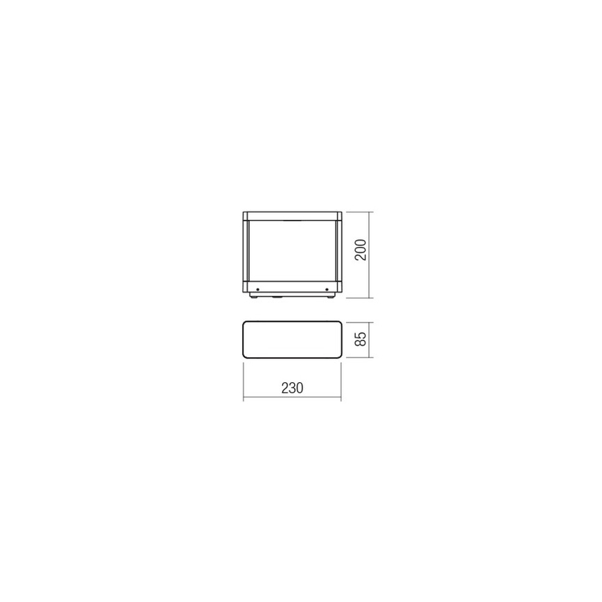 Redo 90580 - LED Venkovní lampa WAKE LED/8W/230V 3000K 20 cm IP65 antracit