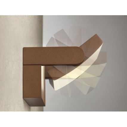 Redo 90585 - LED Venkovní nástěnné svítidlo FLIP LED/20W/230V 3000K CRI 90 IP54 hnědá