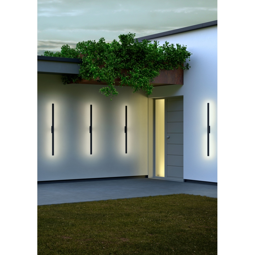 Redo 90625 - LED Venkovní nástěnné svítidlo REFLEXA LED/24W/230V 3000K 144 cm IP54 černá