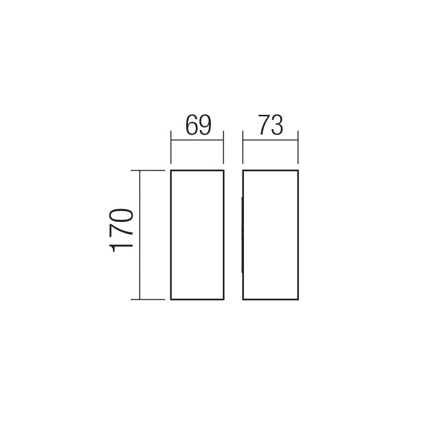 Redo 90636 - LED Venkovní nástěnné svítidlo SONNY 2xLED/5W/230V 2200/3000/4000K IP54 antracit