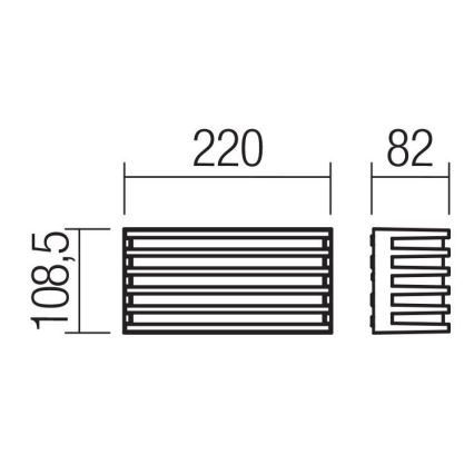 Redo 90638 - LED Venkovní nástěnné svítidlo BLAZE LED/12W/230V 3000K IP54 antracit