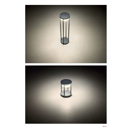 Redo 90676 - LED Venkovní lampa MAX LED/15W/230V 2700K 80 cm IP65 antracit