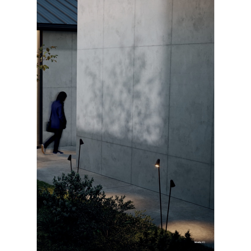 Redo 90713 - LED Venkovní lampa NIVALIS 2xLED/6,9W/230V 3000K 110 cm IP65 zelená